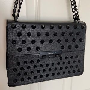 Foley and Corinna black studded bag.